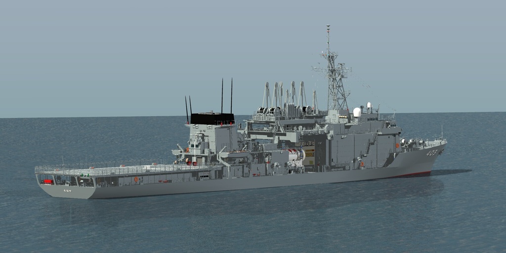 海自 潜水艦救難母艦 ASR403 ちはや