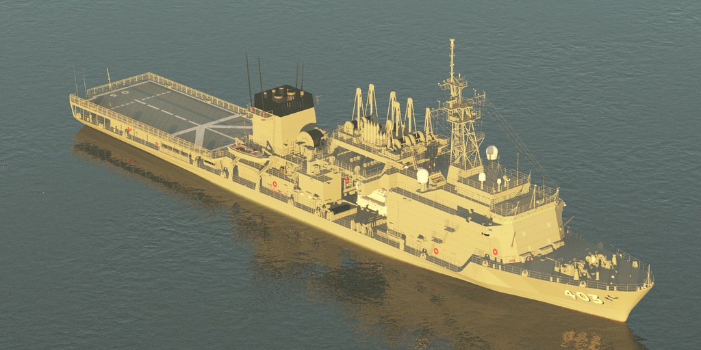海自 潜水艦救難母艦 ASR403 ちはや