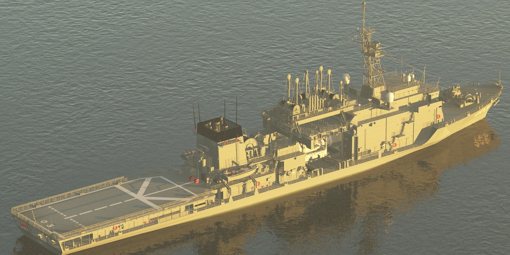海自　潜水艦救難母艦 ASR403 ちはや