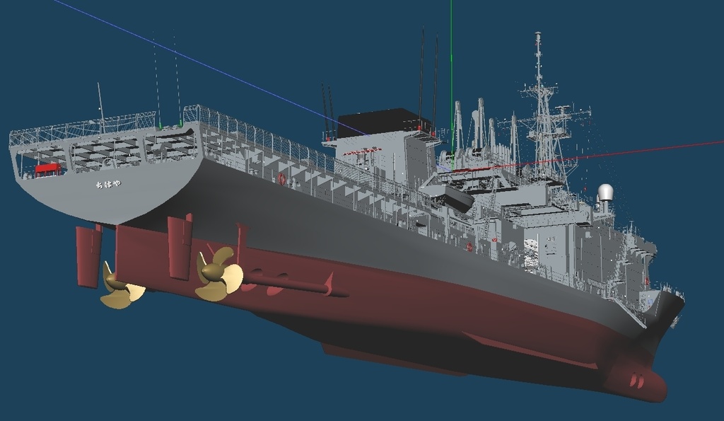 海自 潜水艦救難母艦 ASR403 ちはや