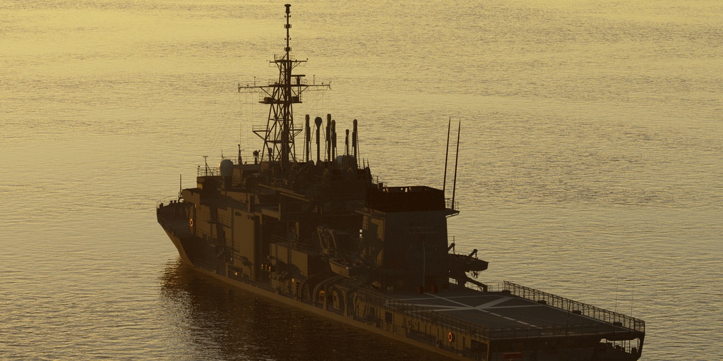 海自 潜水艦救難母艦 ASR403 ちはや