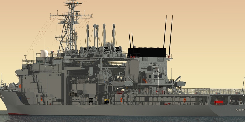 海自 潜水艦救難母艦 ASR403 ちはや