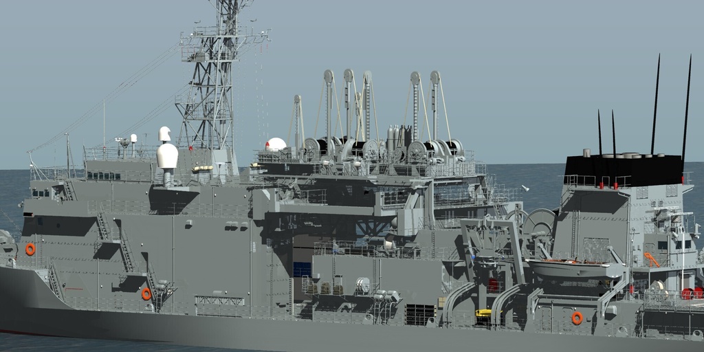 海自 潜水艦救難母艦 ASR403 ちはや