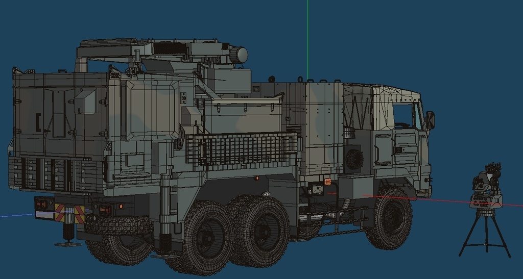 陸上自衛隊 3.5t 大型トラック 射撃統制装置搭載車