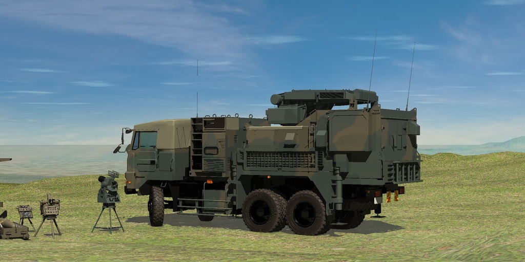 陸上自衛隊 3.5t 大型トラック 射撃統制装置搭載車