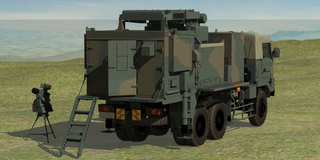 陸上自衛隊 3.5t 大型トラック 射撃統制装置搭載車