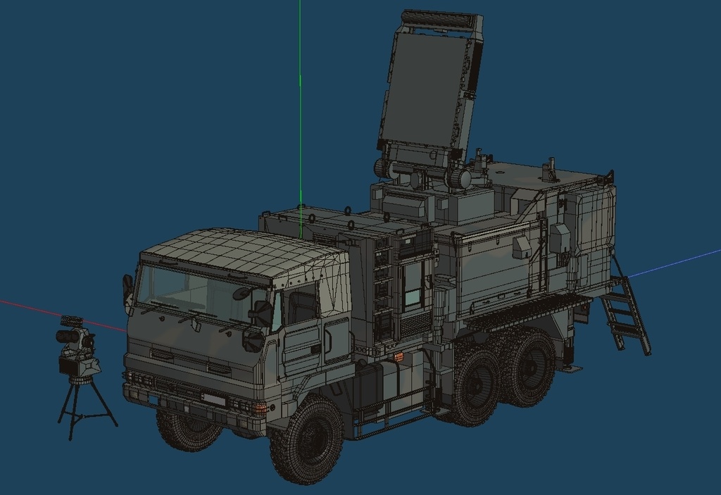 陸上自衛隊 3.5t 大型トラック 射撃統制装置搭載車