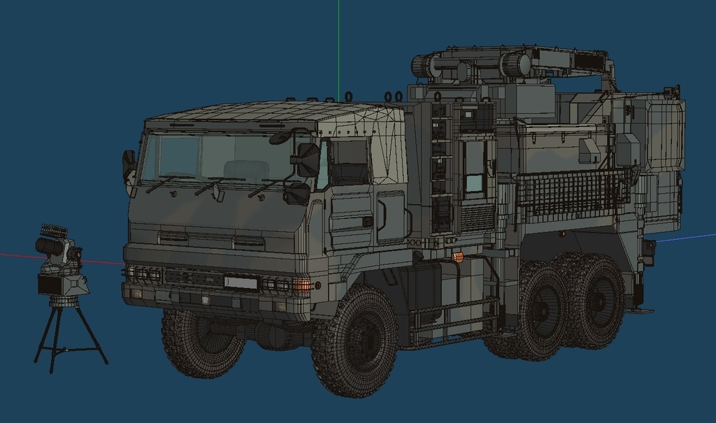 陸上自衛隊 3.5t 大型トラック 射撃統制装置搭載車