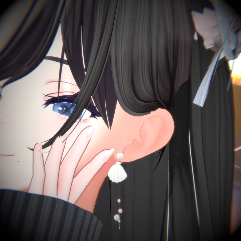 【未完成品】- Pearl & Shell earing Set -