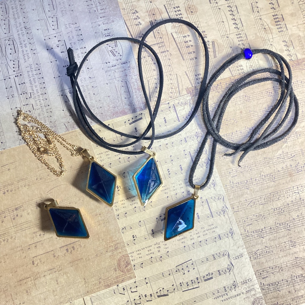 【ハンドメイド】ふしぎの海のナディア　ブルーウォーター風　ペンダント
