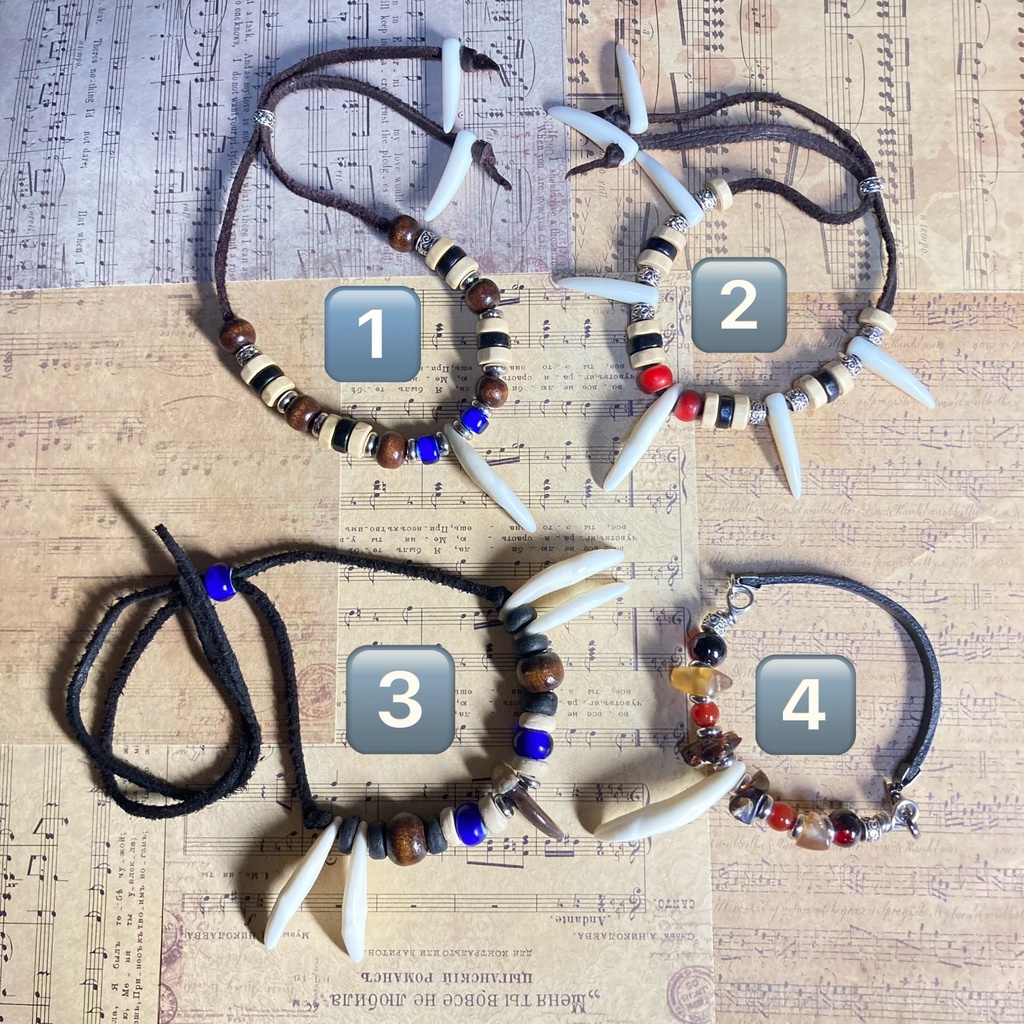 【ハンドメイド】チベットオオカミ牙のブレスレット
