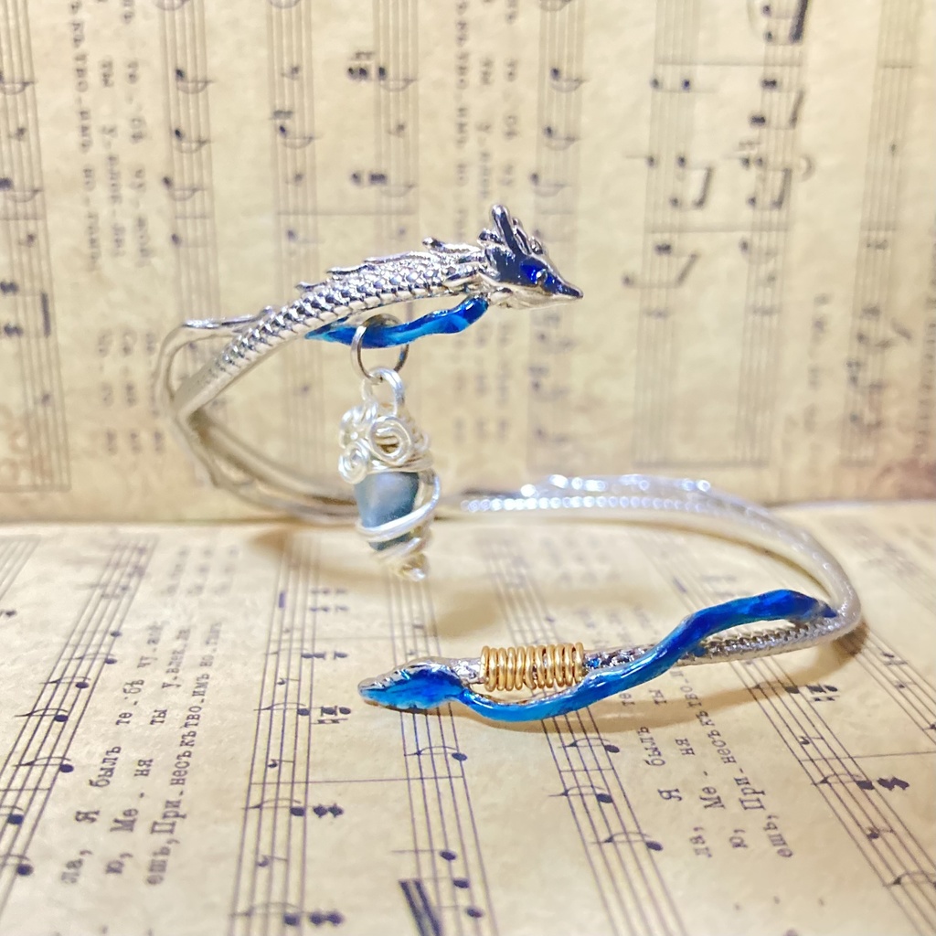 【ハンドメイド】レジン 鉱石龍のブレスレット 各種