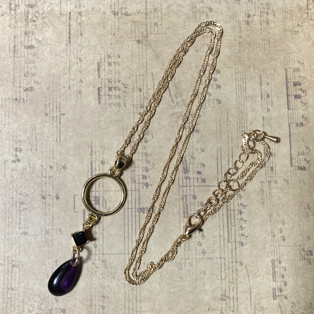 【ハンドメイド】カラスバ　イメージ　ネックレス