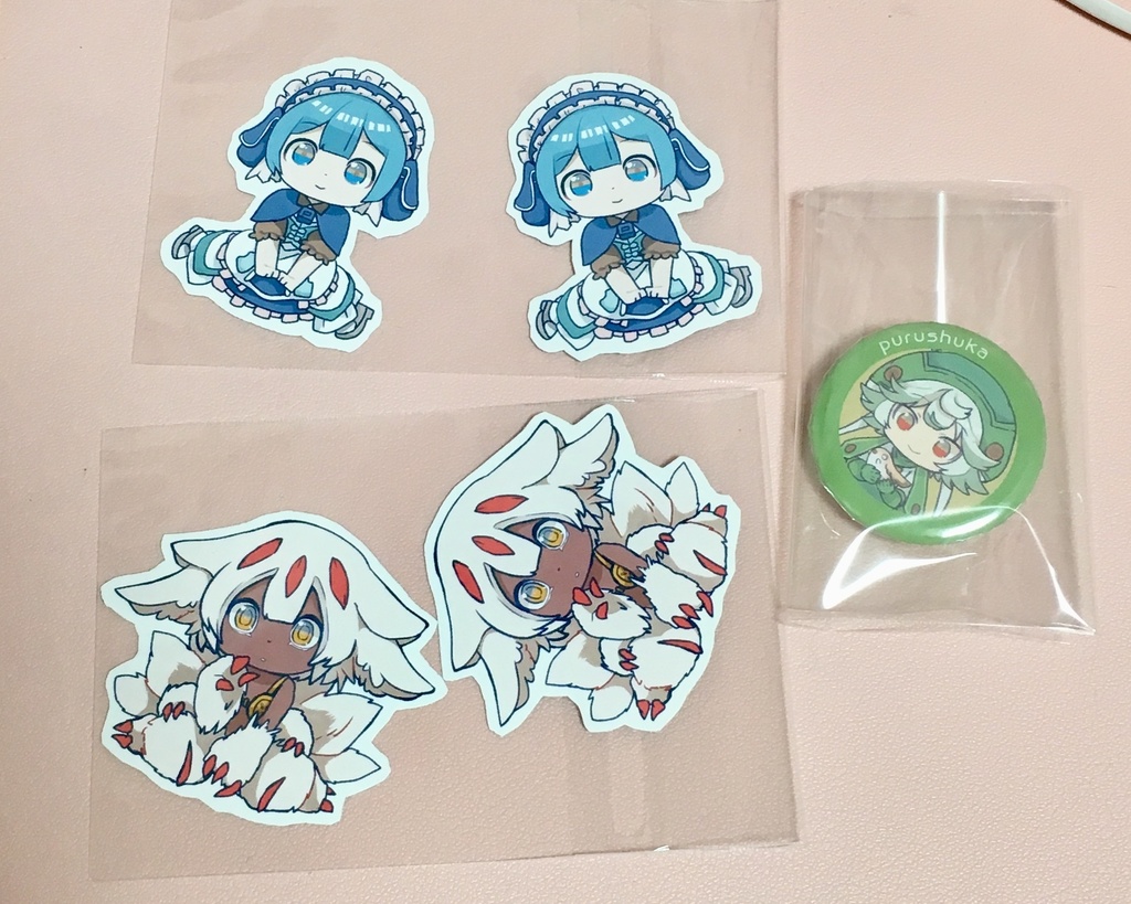 プルシュカ缶バッジ＆マグネット2種