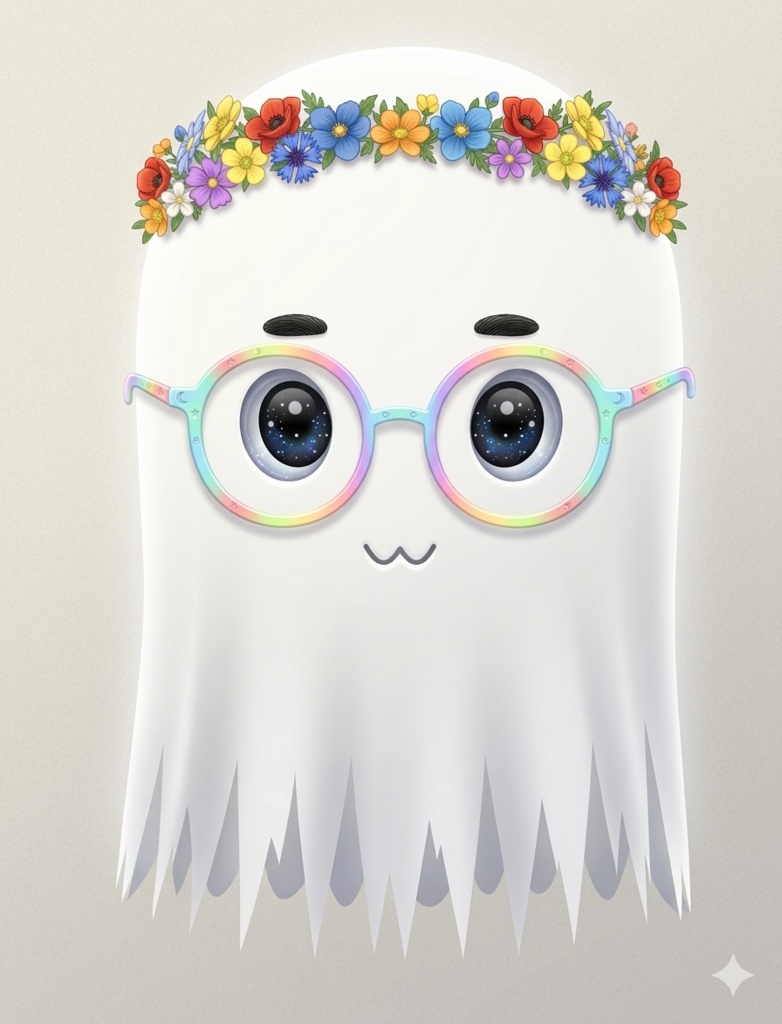 [VRM] Cute Boho Ghost - Ready-to-Use Avatar