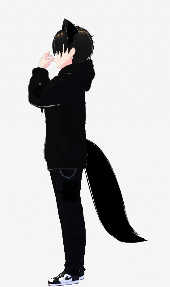 Cat boy black