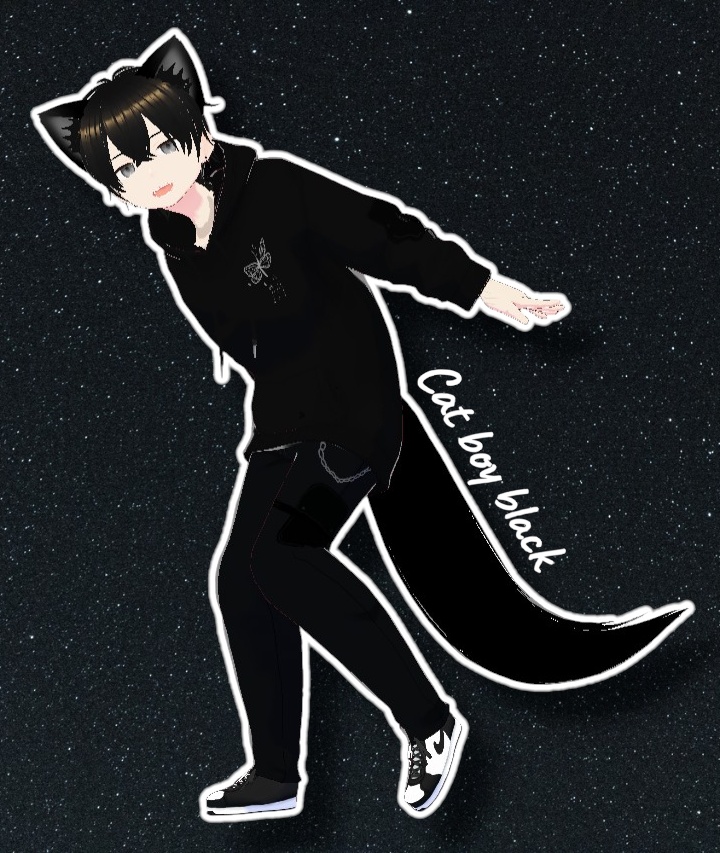Cat boy black