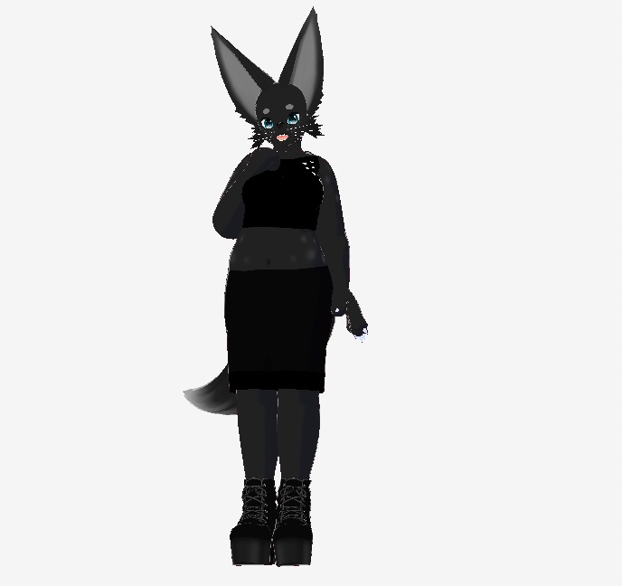 🖤 Black Fennec VRM Avatar 🦊