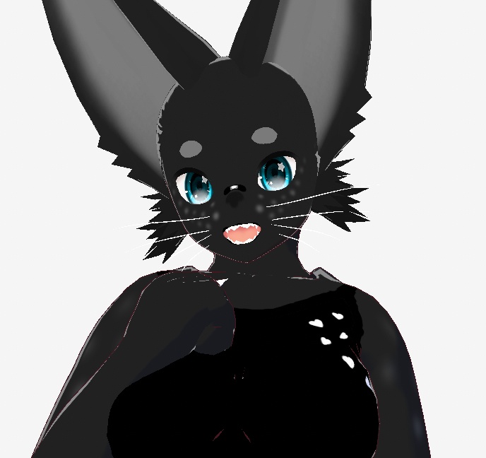 🖤 Black Fennec VRM Avatar 🦊