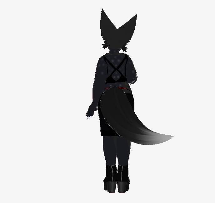 🖤 Black Fennec VRM Avatar 🦊