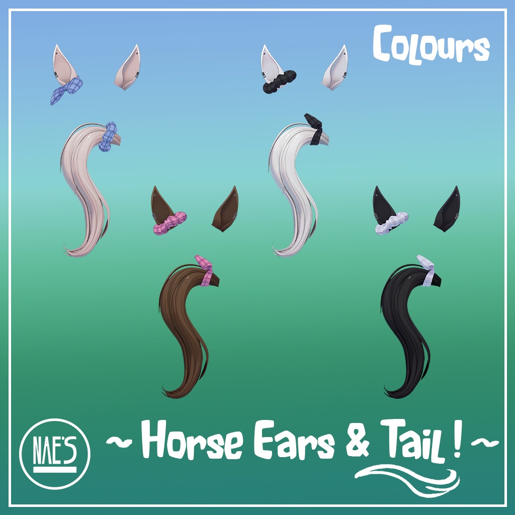 Horse Ears & Tail ! 馬の耳と尾 !