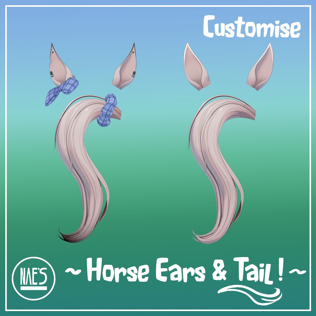 Horse Ears & Tail ! 馬の耳と尾 !