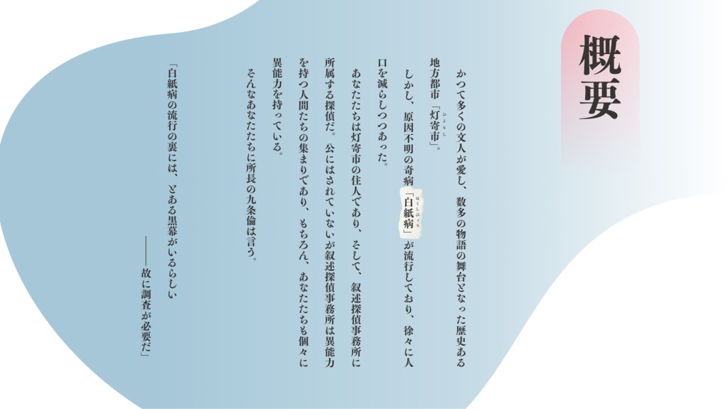 【エモクロアTRPG】春に綴る、君という嘘