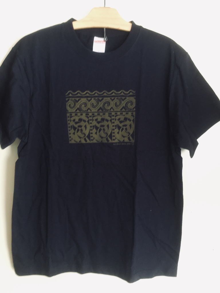縄文Ｔシャツ　紺　Ｌサイズ