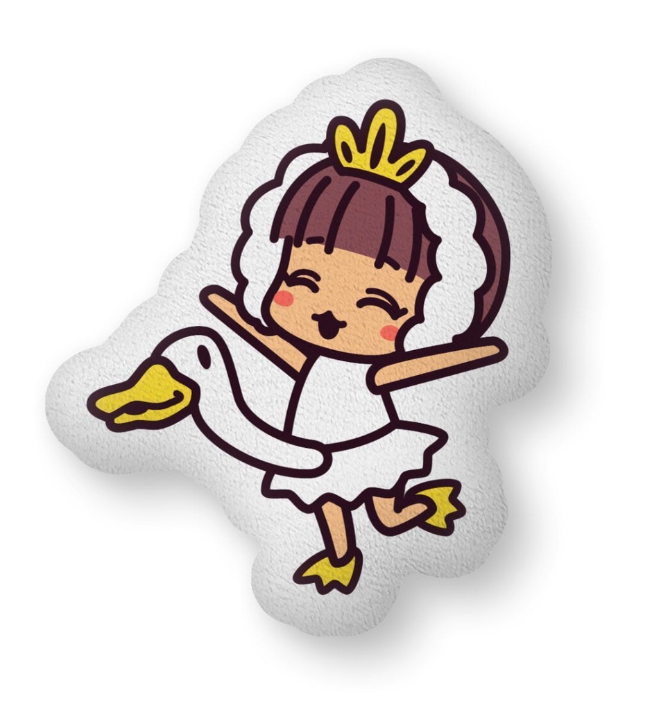 【5周年グッズ】クッション　アヒルのさわこ