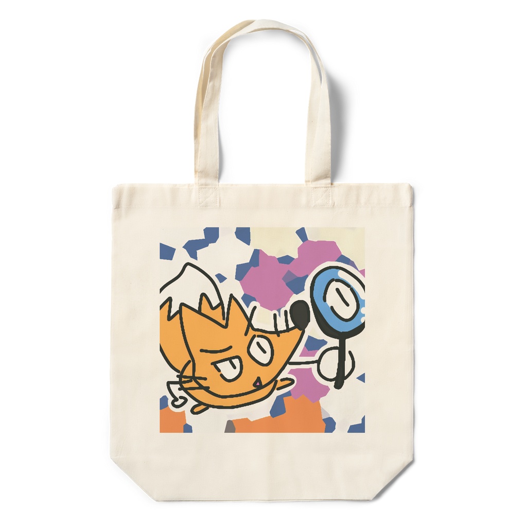 キツネのエコバッグ（ムムム！）