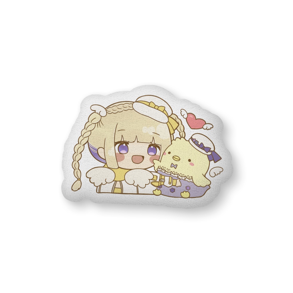 ふかふかクッション-ぴよこお披露目記念イラスト-