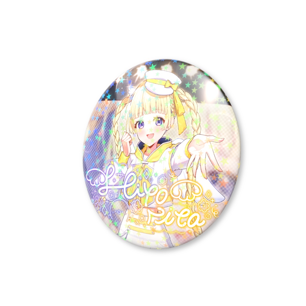ホログラム缶バッジ-周年記念&生誕イラスト-