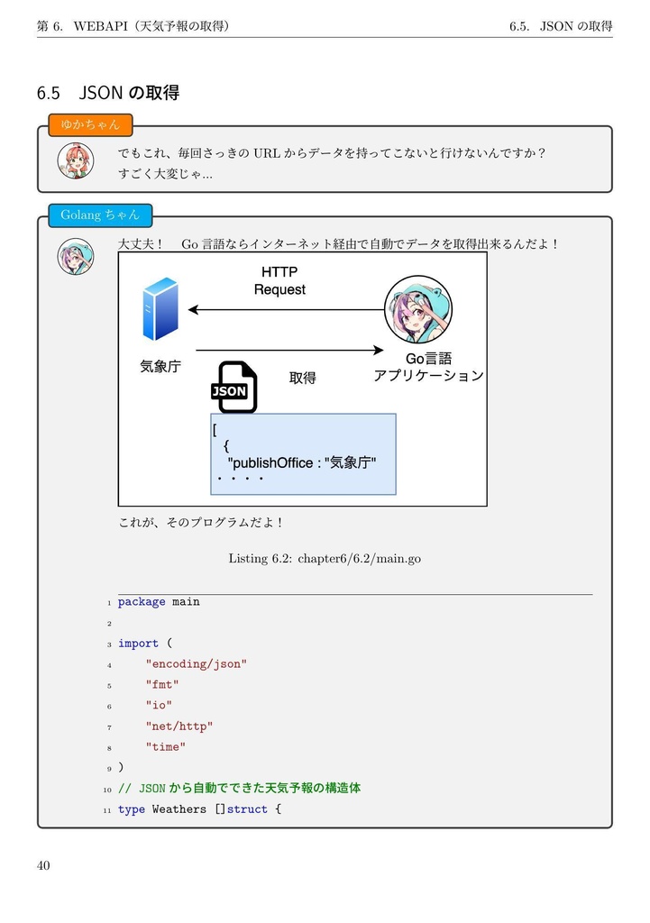 ゆかちゃんは学びたい!!【チャットノベル式】Go言語入門!!〜Go言語で部活のお悩み解決〜