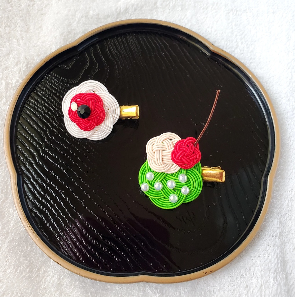 〈水引〉ゲ謎イメージ　ヘアクリップ