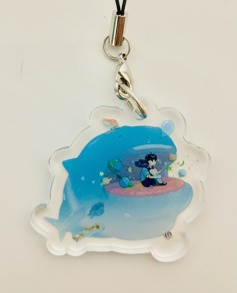 サメのアクリルキーホルダー