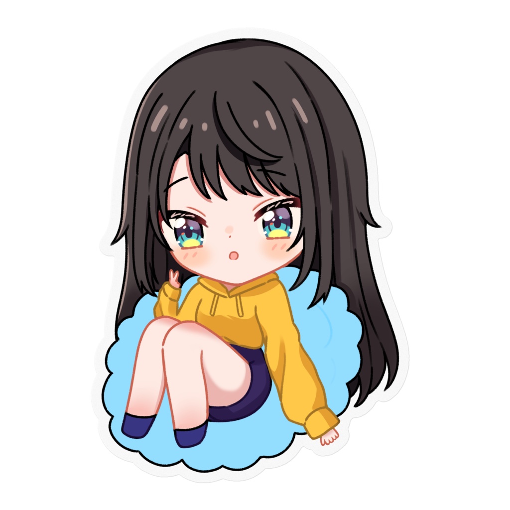 【非公式】大空スバル クリアステッカー