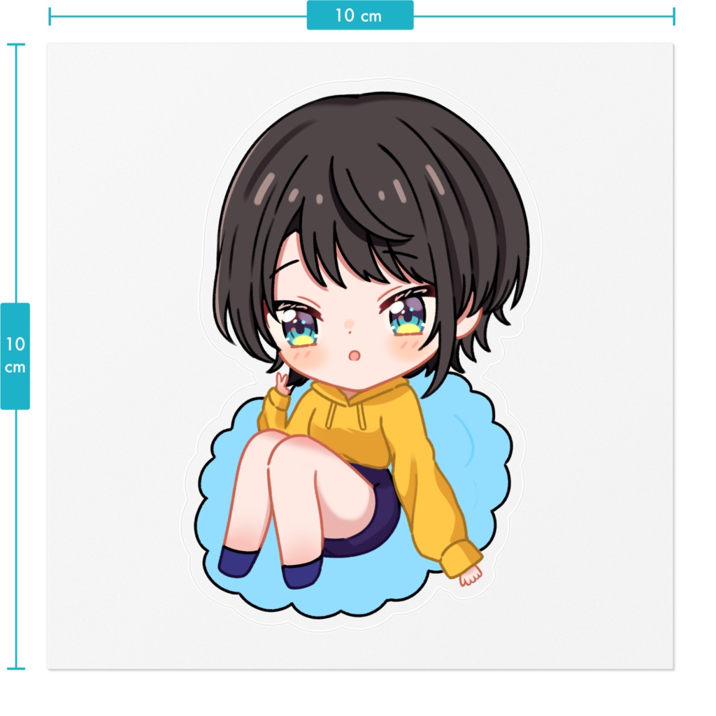 【非公式】大空スバル クリアステッカー