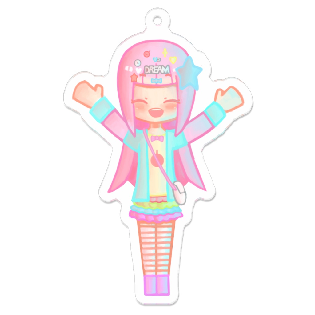 ゆめかわちゃん（笑顔） アクリルキーホルダー