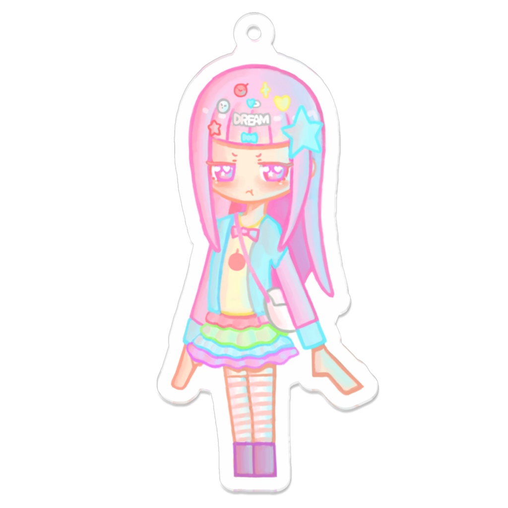 ゆめかわちゃん（怒り） アクリルキーホルダー