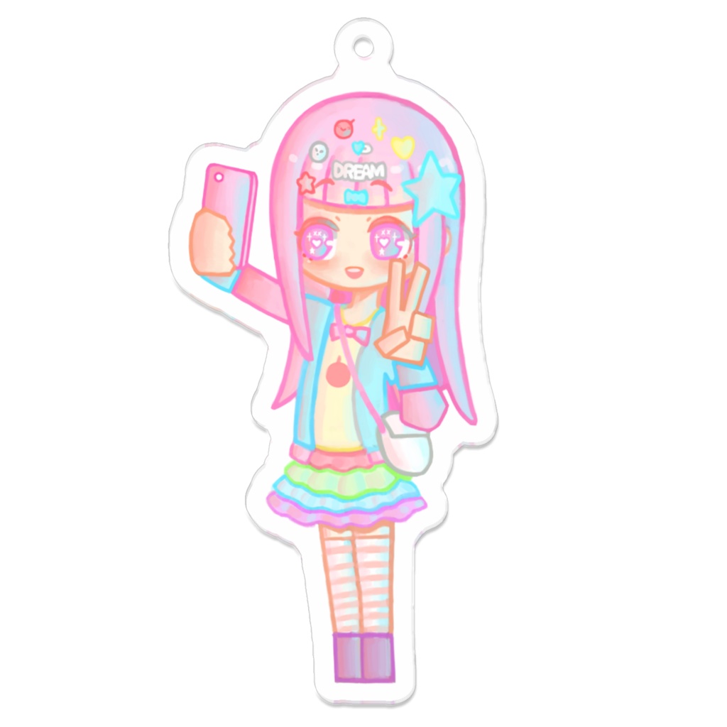 ゆめかわちゃん（自撮り） アクリルキーホルダー