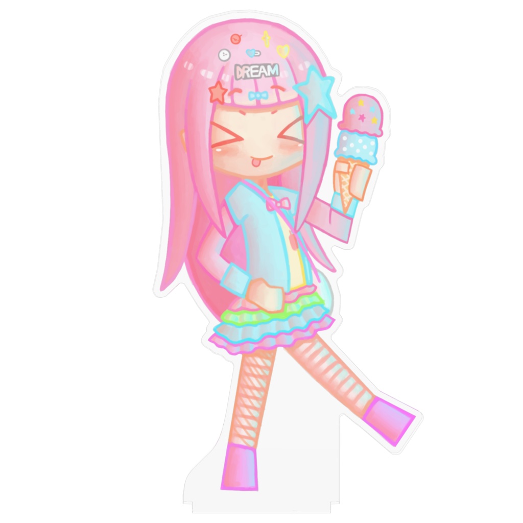 ゆめかわちゃん(アイス)アクリルフィギュア