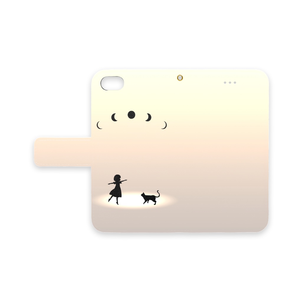 iPhoneケース 手帳型 向かい合わ