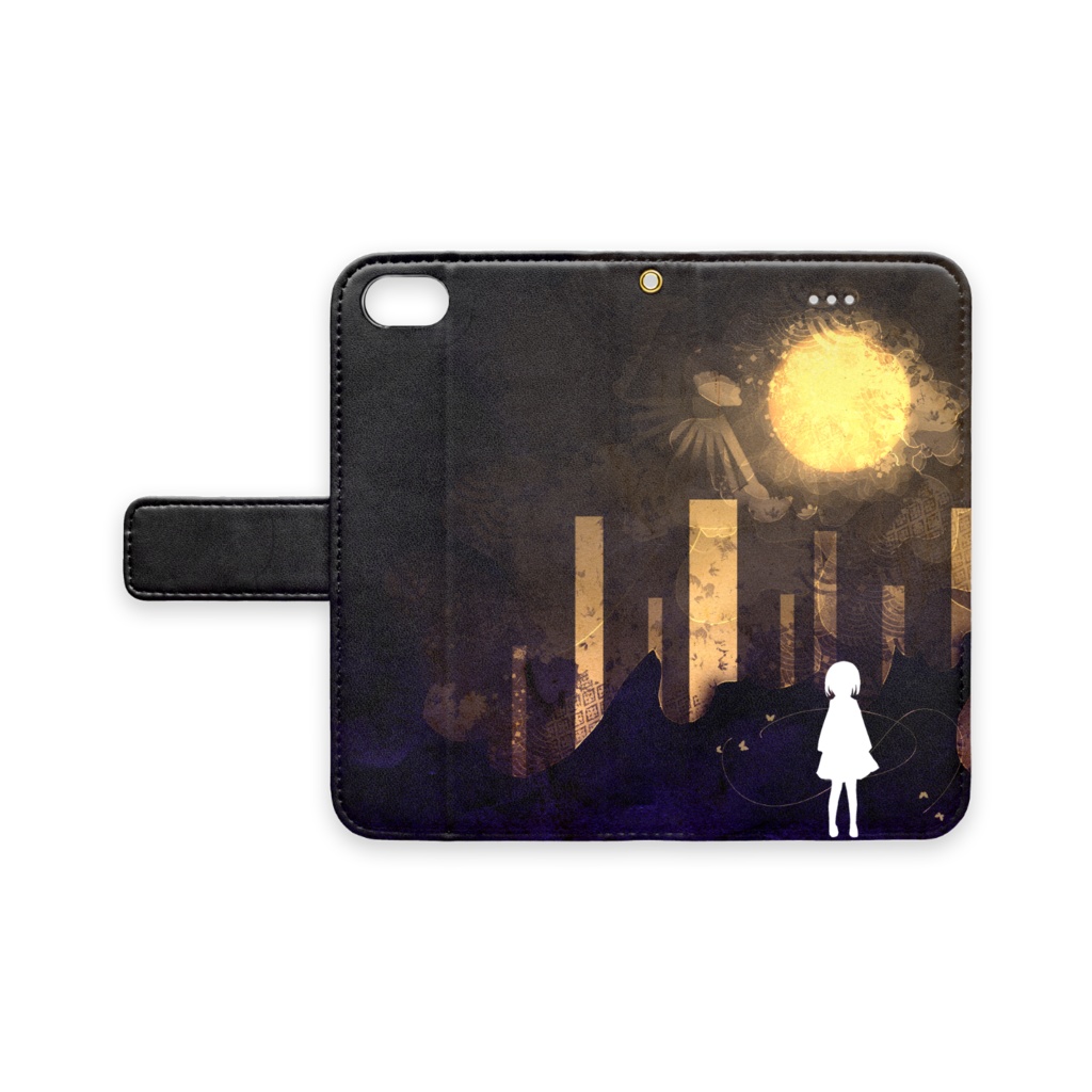 【夜光蝶】iphone 手帳型ケース