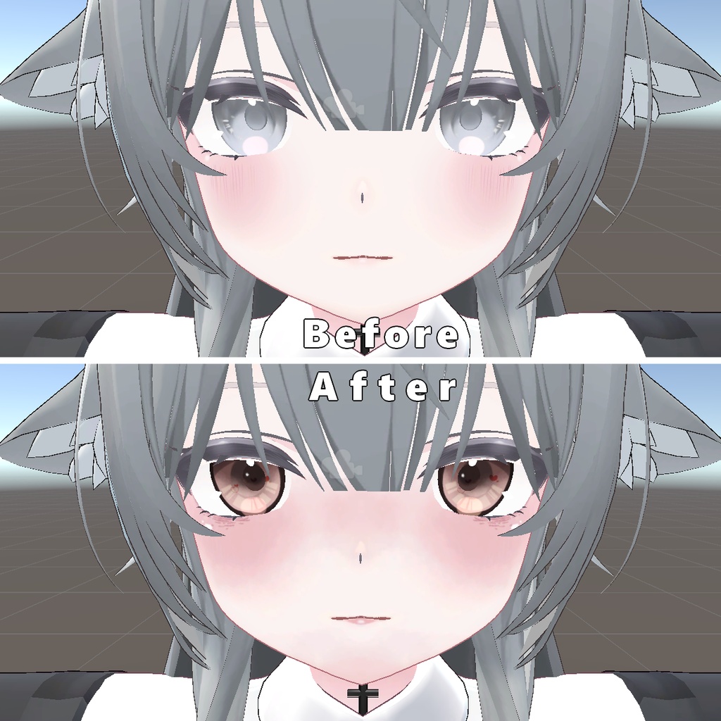 【ルミリ用】アイテクスチャ&メイク