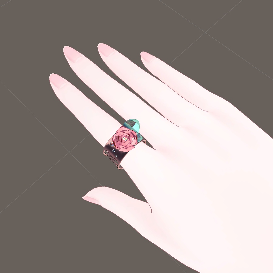 【VRChat向け】薔薇のリング