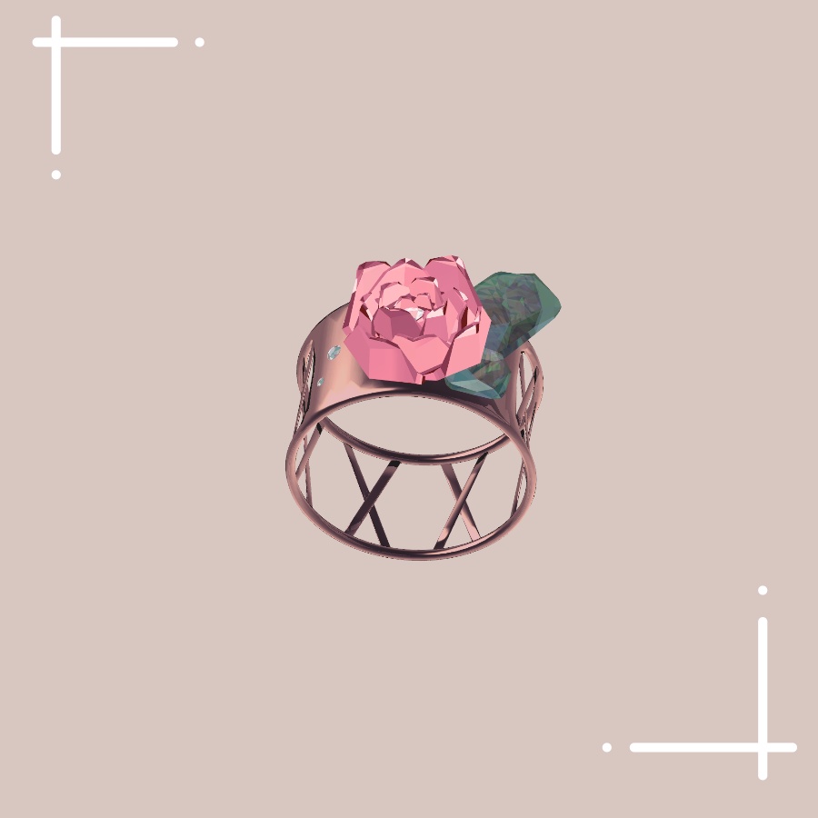 【VRChat向け】薔薇のリング