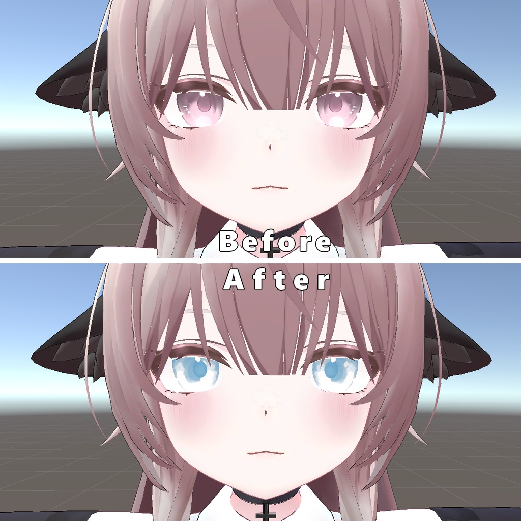 【ルミリ用】やんわりアイテクスチャ【無料/Free】