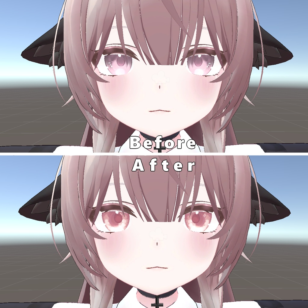 【ルミリ用】やんわりアイテクスチャ【無料/Free】