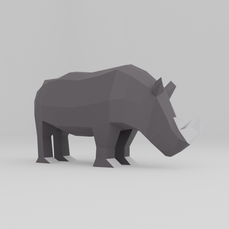 【全8種】ローポリ動物