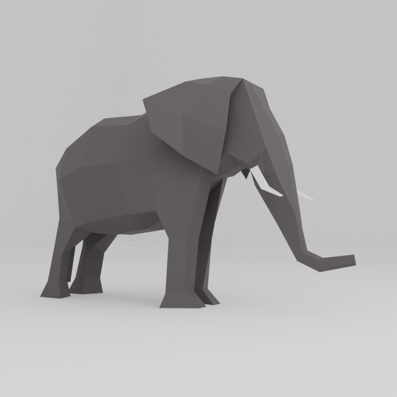 【全8種】ローポリ動物